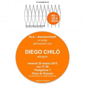 SpazioCasa - venerd 20 marzo 2015 ore 17.30-19.00 al Padiglione 7  Design Forum alla fiera SpazioCasa di Vicenza 
A cura di Fiera di Vicenza e Marcella Gabbiani - Ala Asso Architetti (Chilò 2015)